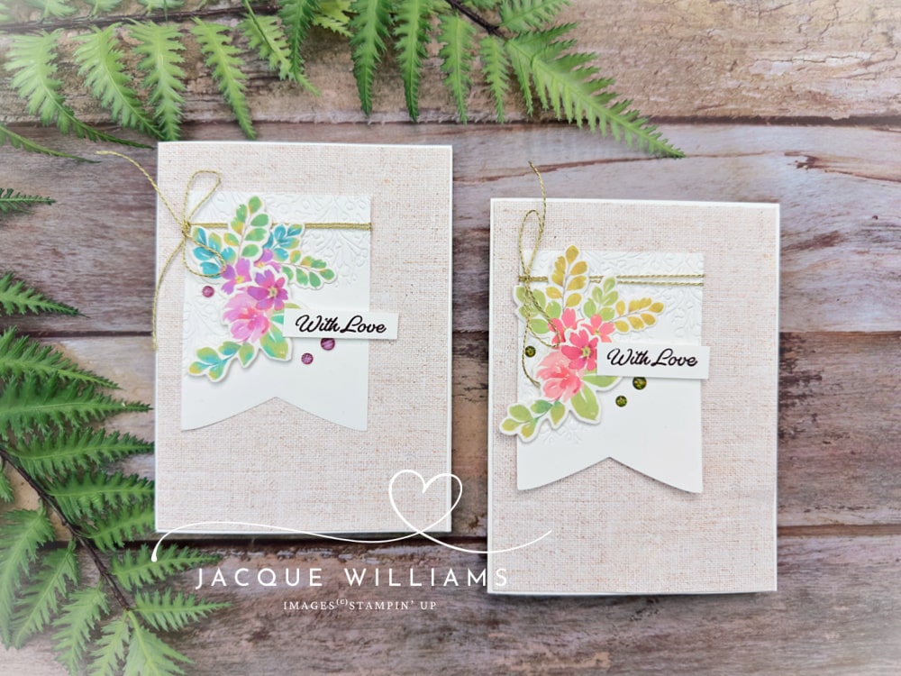 Floral die cuts made with Extraordinary Flora washi tape, stamps, and dies – quick, coordinated, and colorful.