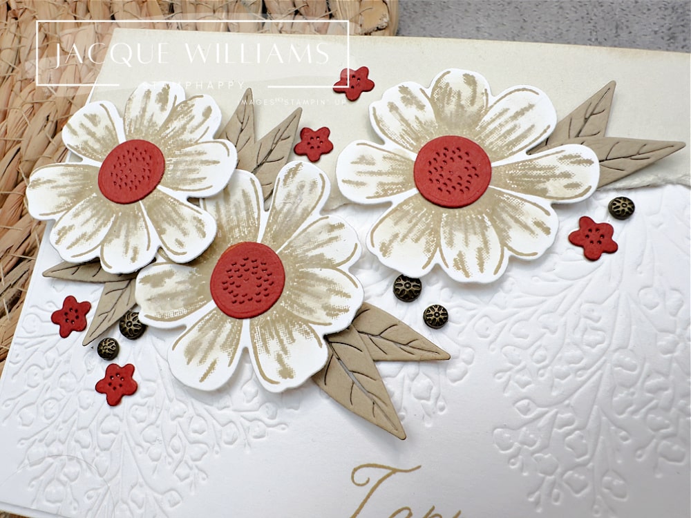 Create a pretty card with the Ink Dragging Technique and the Impressions Abloom stamp set. Tips for how to use Blender Pens!